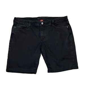 Arizona Jeans Co Black Cuffed Denim Jeans Junior’s Size 19